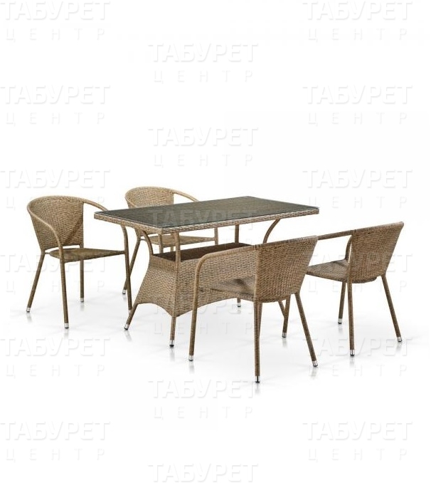 Комплект мебели (Light Brown) 4+1
