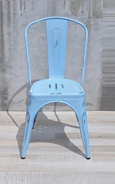 Стул Marais A-chair (Tolix style) голубой состаренный