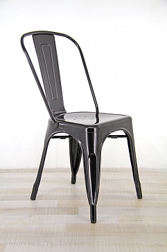 Стул Marais A-chair (Tolix style) черный глянцевый