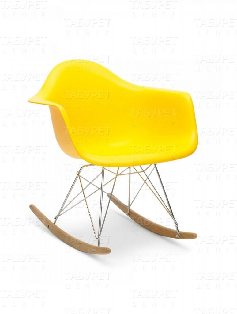 Стул,Кресло RAR жёлтый, Eames Style