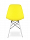 Стул DSW (жёлтый), Eames Style Белые ножки с доставкой