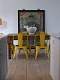 Стул Marais A-chair (Tolix style) желтый с подлокотниками купить с доставкой